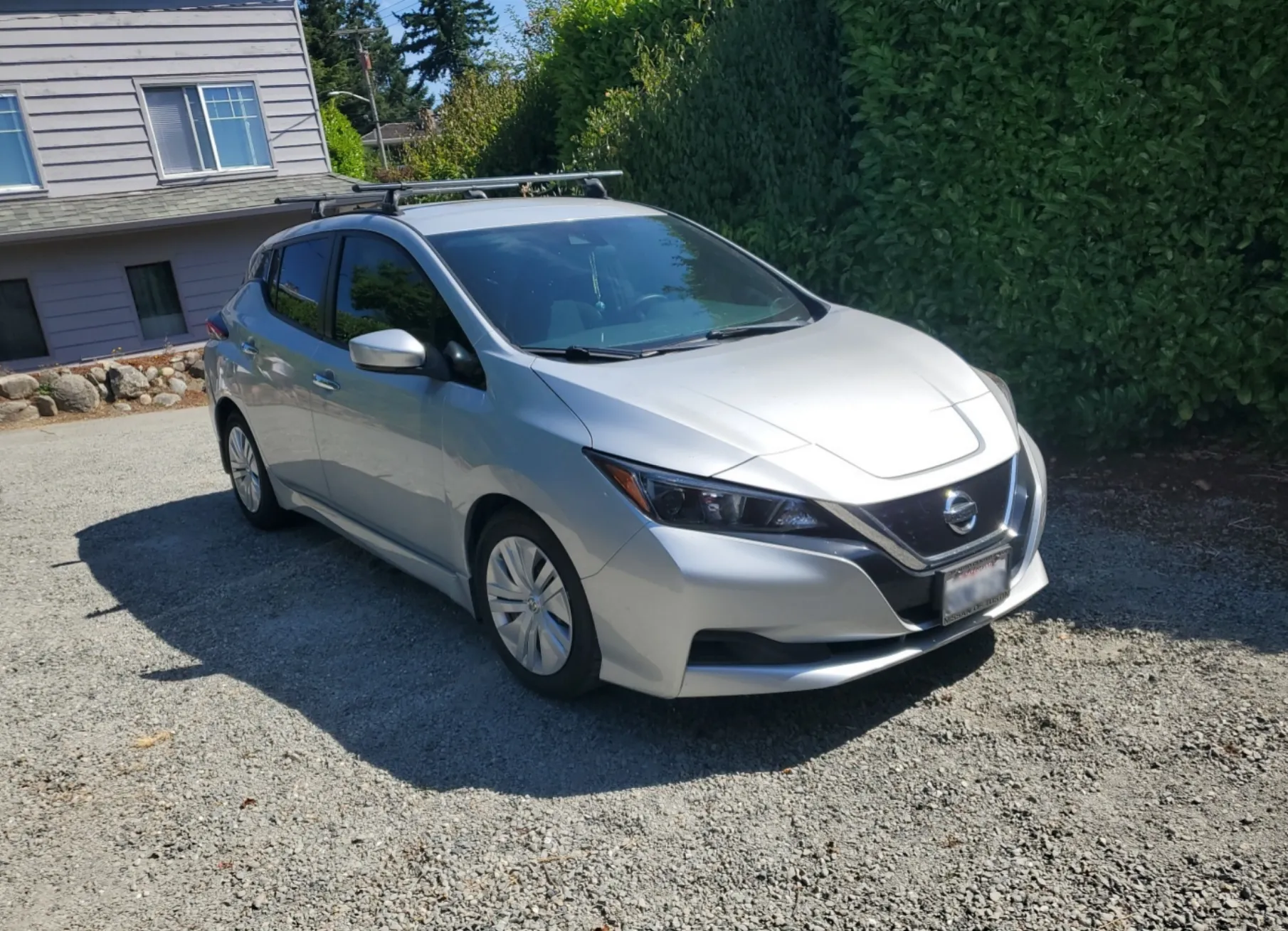 An electric vehicle we shipped, at pickup or delivery