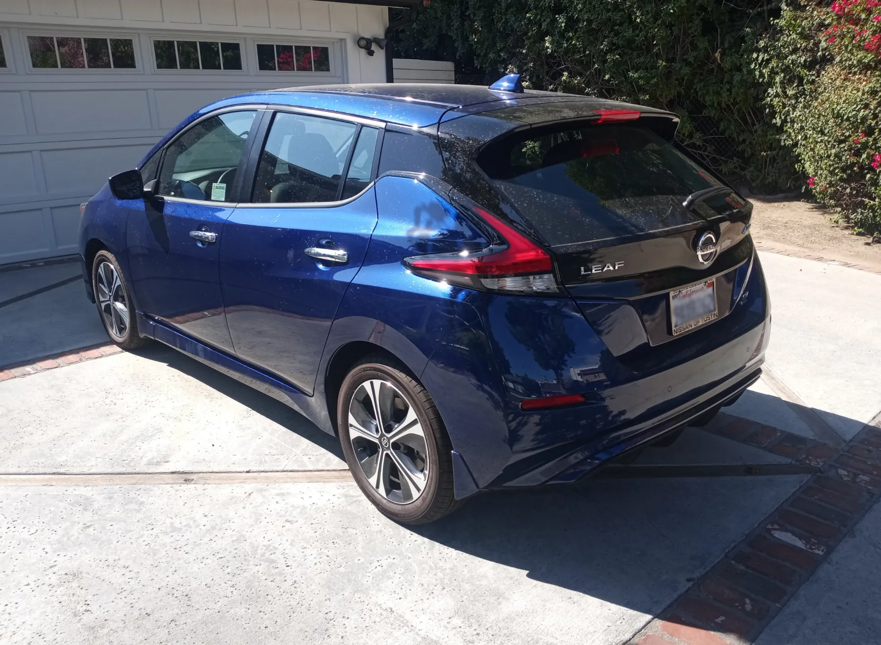 An electric vehicle we shipped, at pickup or delivery