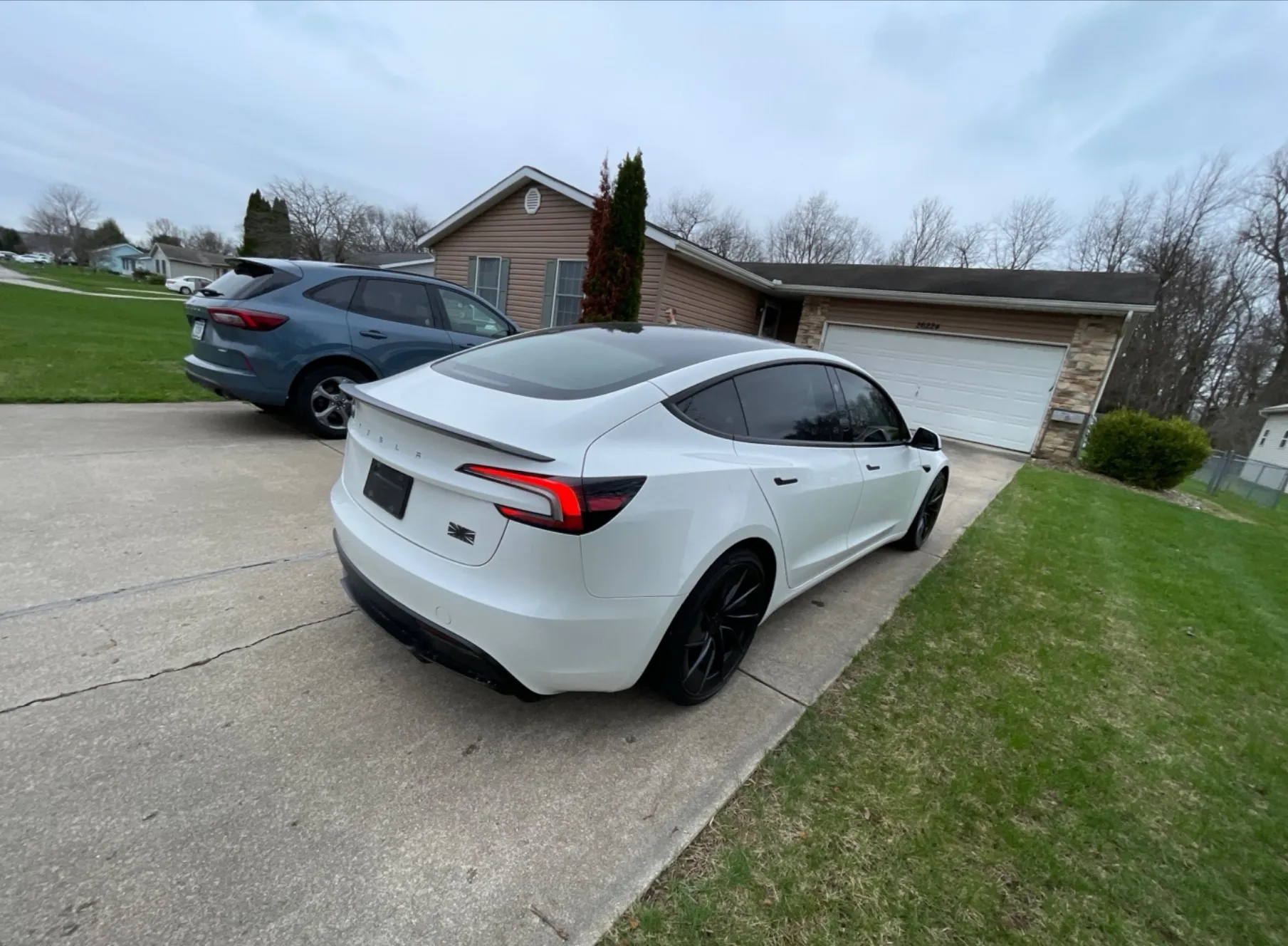 An electric vehicle we shipped, at pickup or delivery