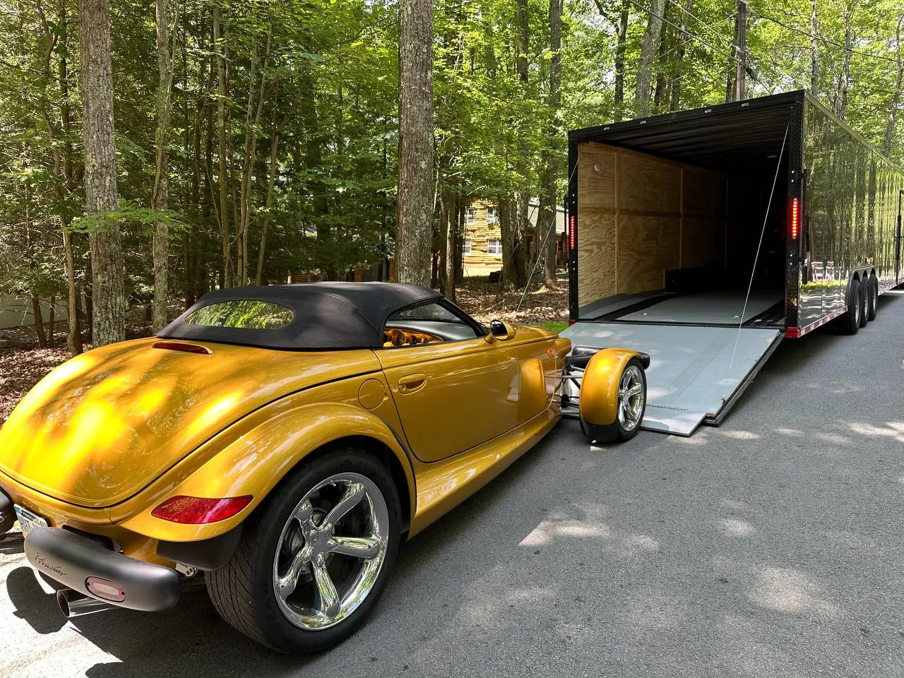 An exotic or sports car we shipped, at pickup or delivery