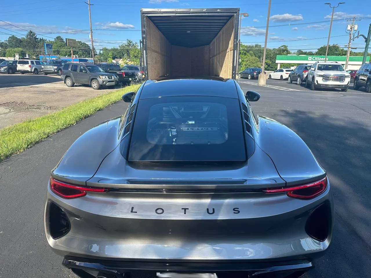 An exotic or sports car we shipped, at pickup or delivery