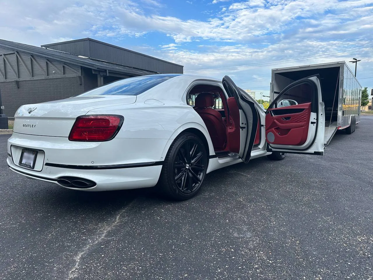 An exotic or sports car we shipped, at pickup or delivery