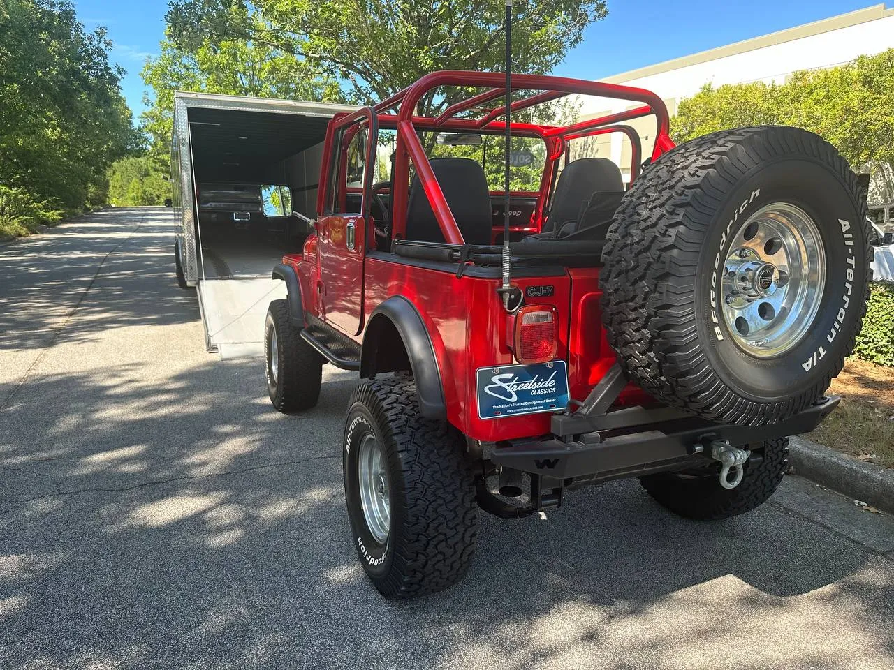 A classic car we shipped, at pickup or delivery