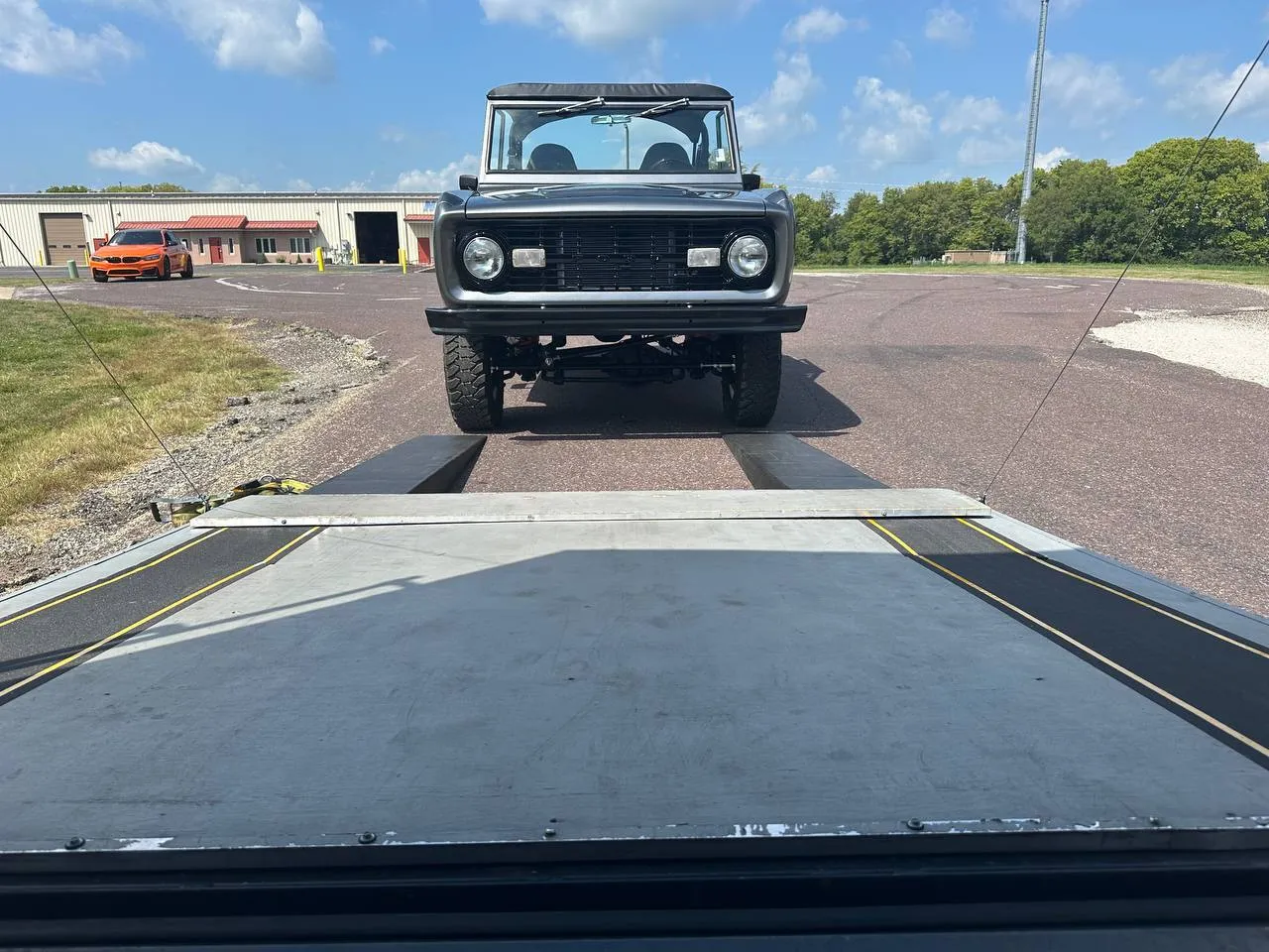 A classic car we shipped, at pickup or delivery