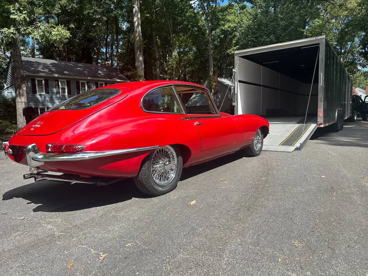 A classic car we shipped, at pickup or delivery