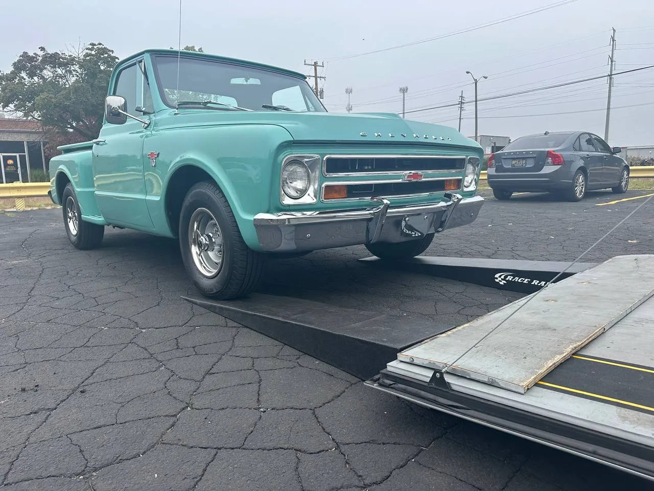 A classic car we shipped, at pickup or delivery