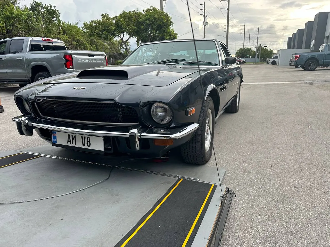 A classic car we shipped, at pickup or delivery