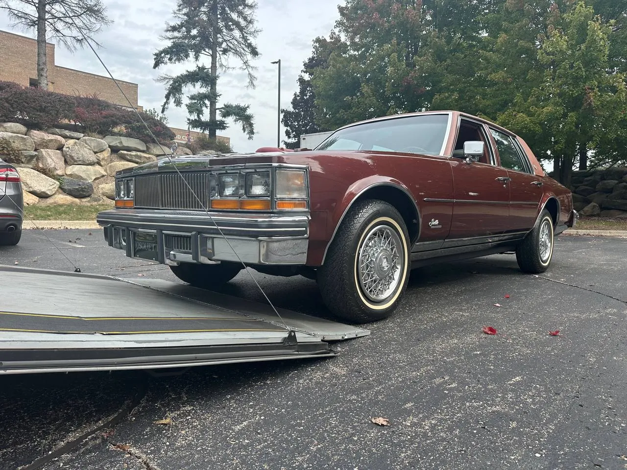 A classic car we shipped, at pickup or delivery