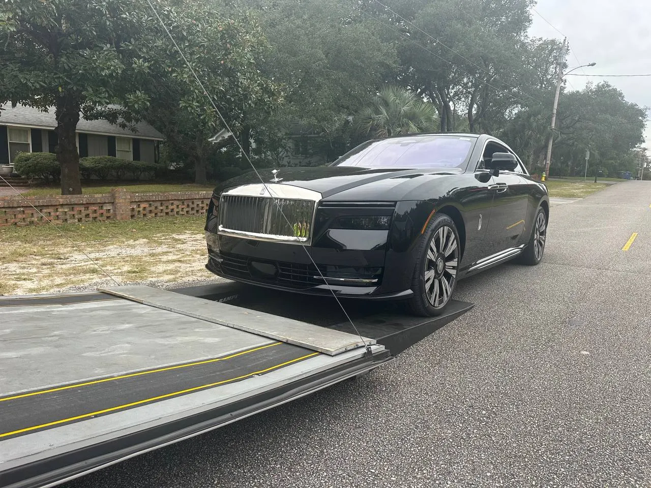 An exotic or sports car we shipped, at pickup or delivery