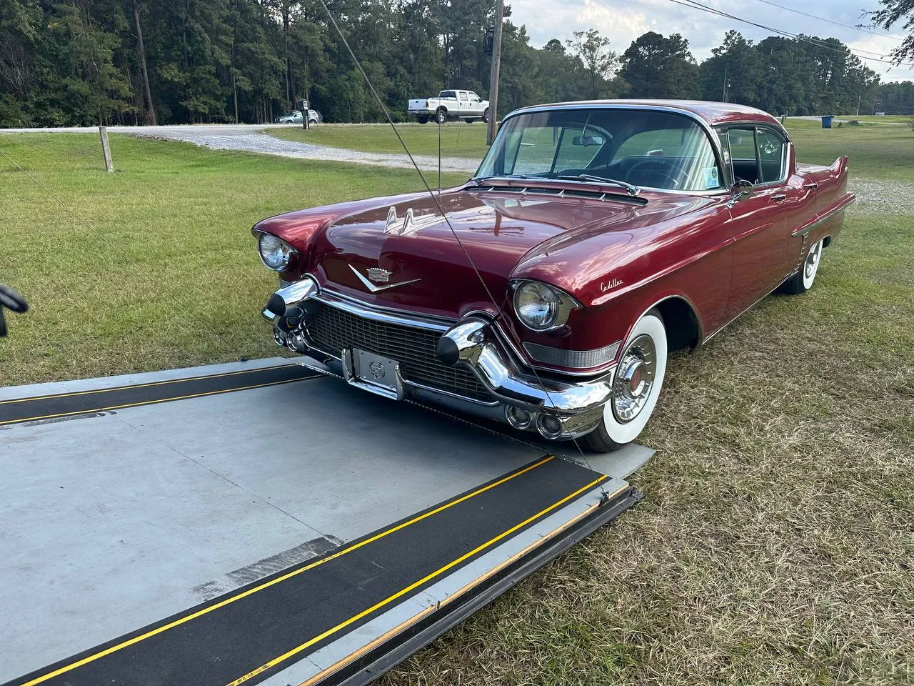 A classic car we shipped, at pickup or delivery