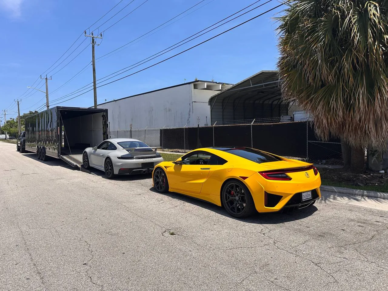 An exotic or sports car we shipped, at pickup or delivery